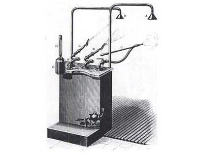 Ein sogenannter Duschkatheter zur Hydrotherapie Ein sogenannter Duschkatheter zur Hydrotherapie